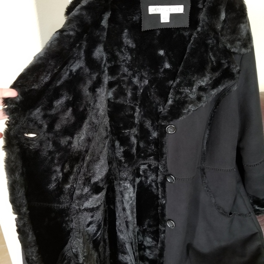 Larry Levine faux shearling coat xl